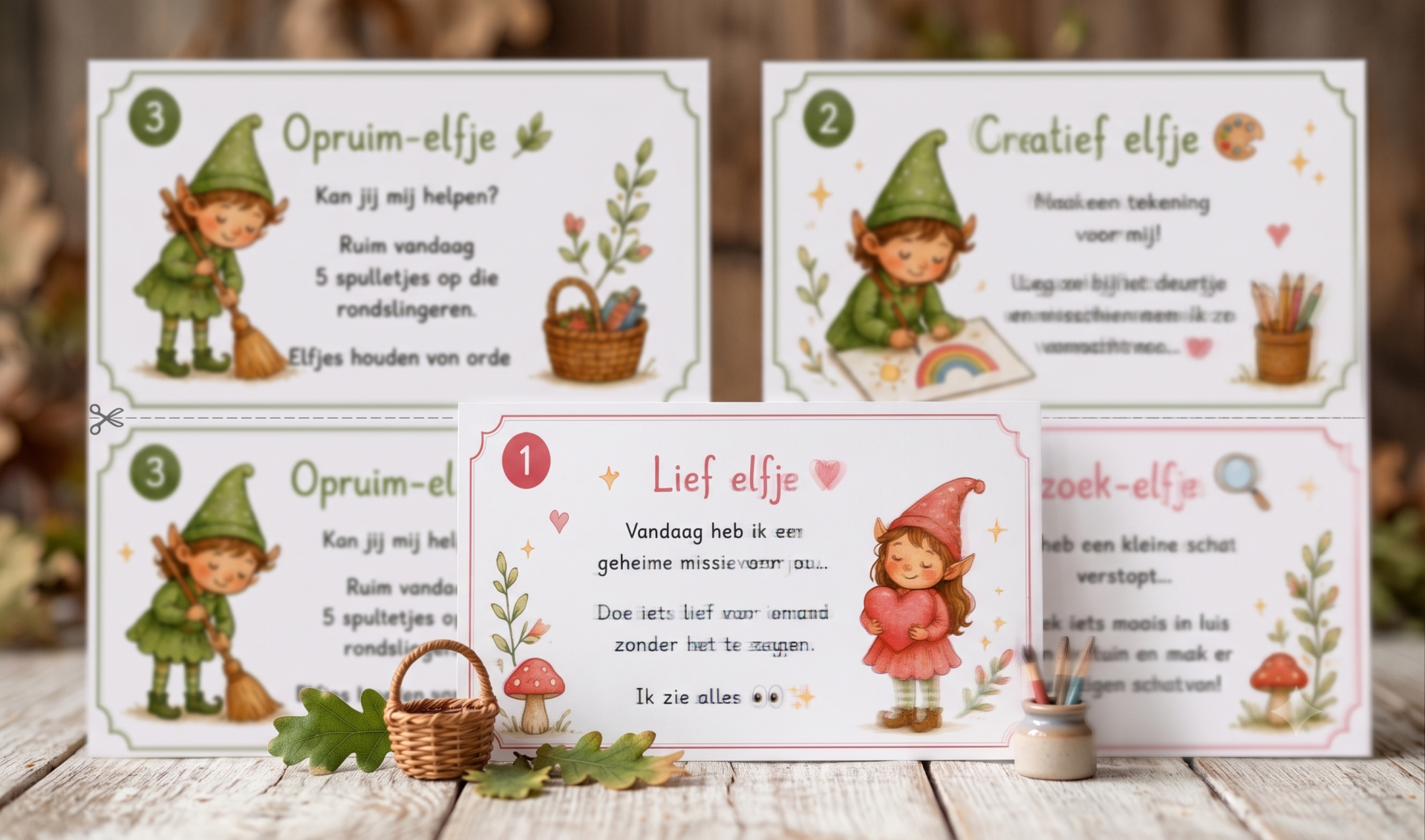 ✨ Print elfenpost – set 1