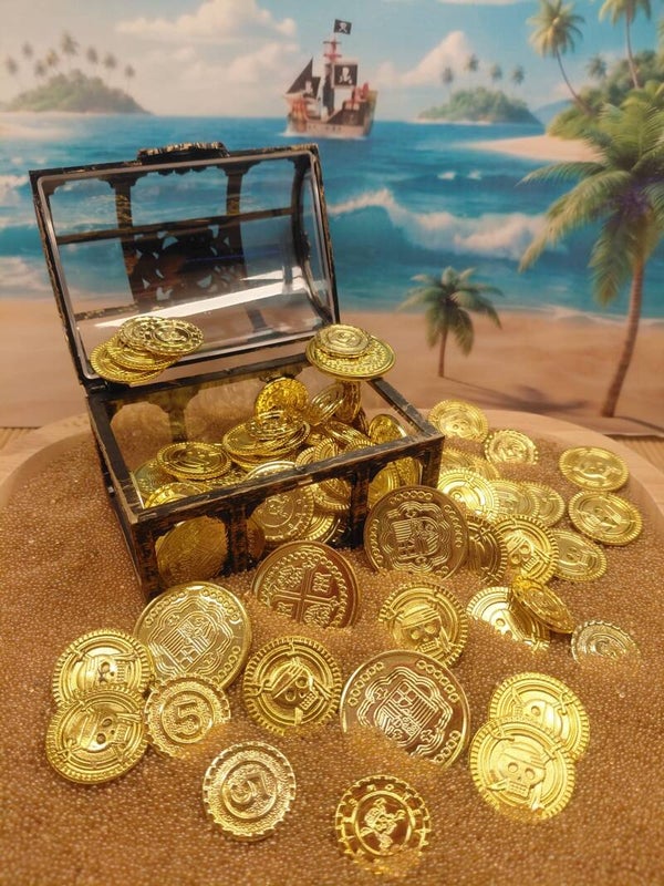 Piraten goud set van 5 munten