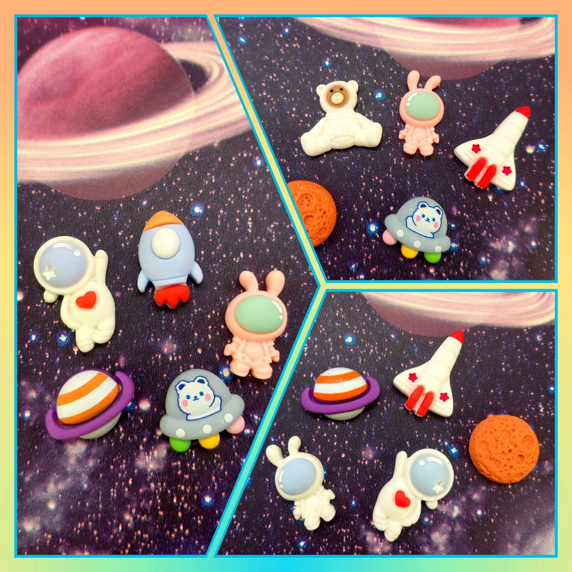 Tiny Mini's : thema ruimte 6 stuks