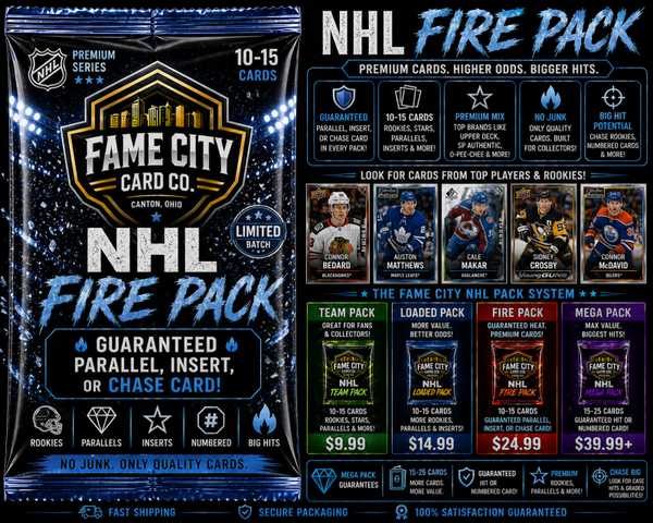 💎 NHL Fire Pack – Guaranteed Parallel or Chase Rookie | Premium Hockey Cards