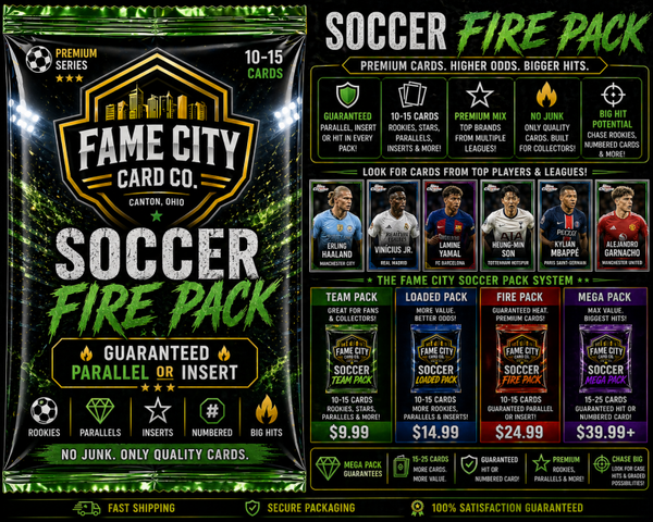 💎 Soccer Fire Pack – Guaranteed Parallel or Insert | Premium Football Cards (Worldwide