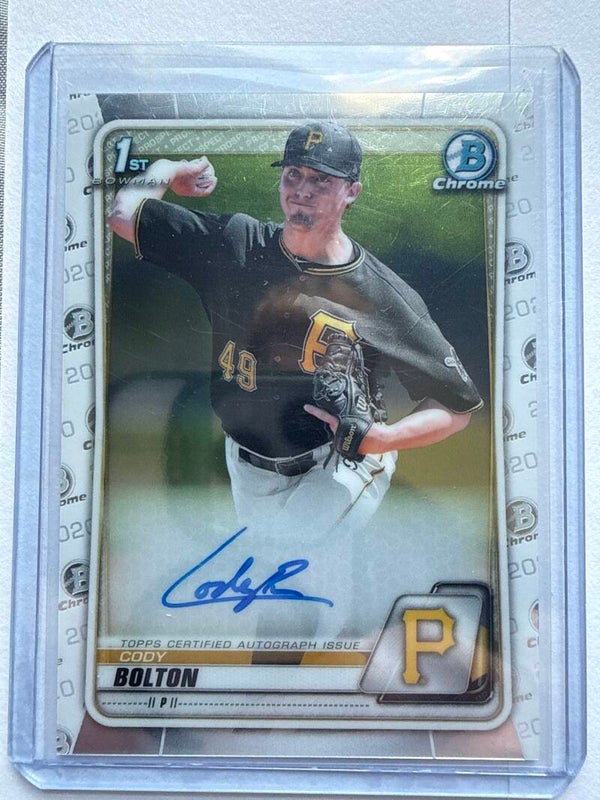 2020 Bowman Chrome 1st Bowman Cody Bolton Auto CPA-CB Pittsburgh Pirates