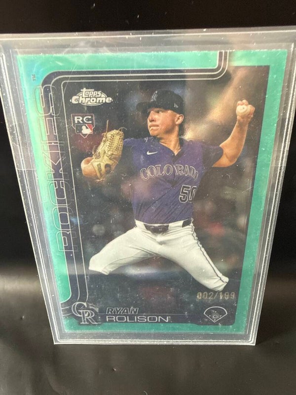 2025 Topps Update Ryan Rolison Aqua Parallel USC123 Numbered 002/199