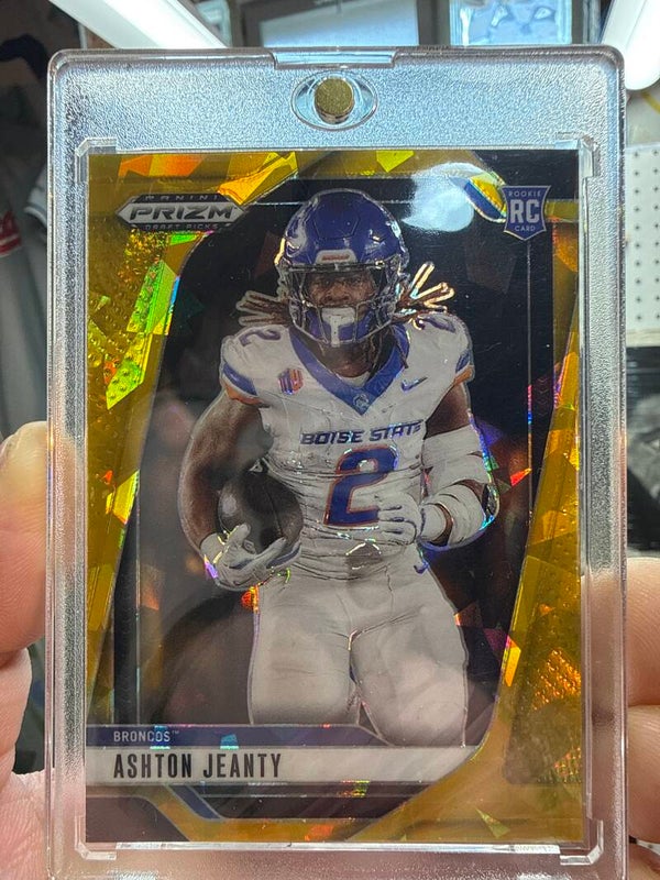 Ashton Jeanty #13 Prizm gold cracked ice