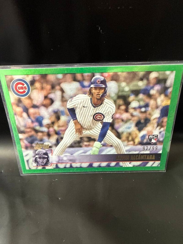 2025 Topps Archives Kevin Alcantara Green Foil #101 Numbered 92/99