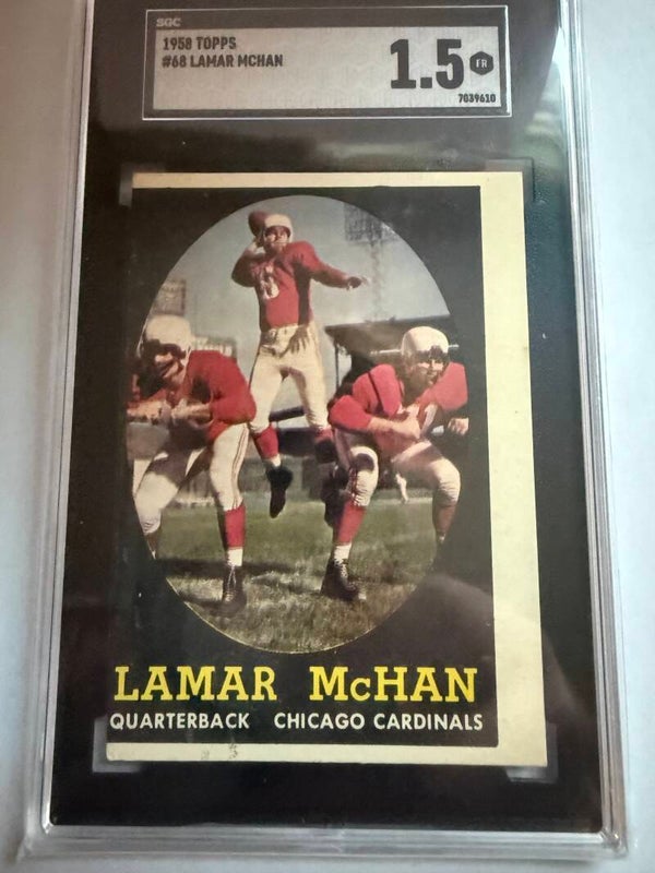 1958 Topps Football #68 Lamar McHan SGC 1.5 – Classic Vintage NFL Card