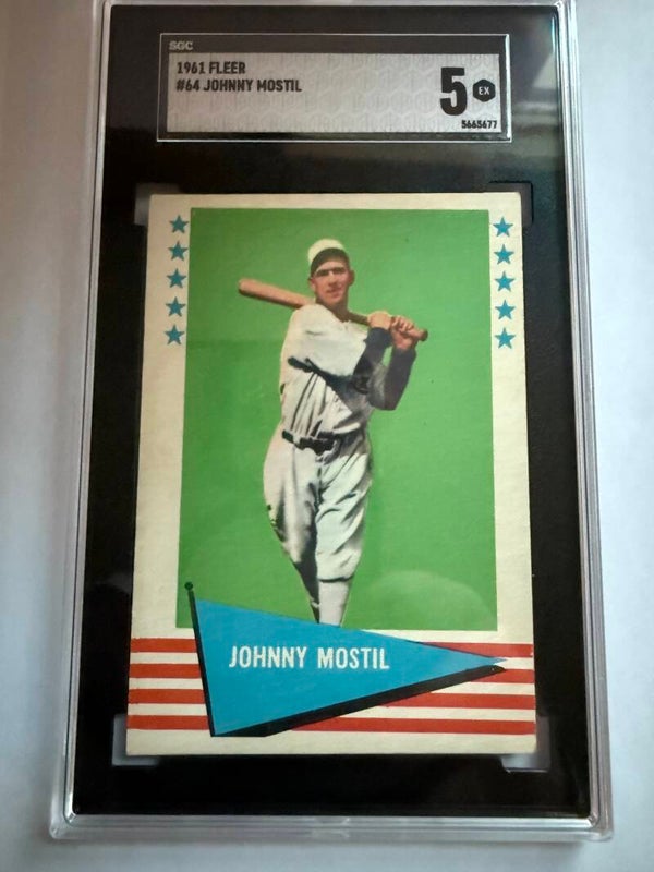 1961 Fleer Baseball Greats #64 Johnny Mostil SGC 5 – Vintage Baseball Collectible