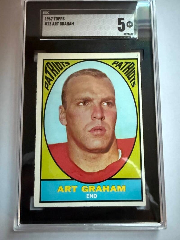 1967 Topps Football #12 Art Graham SGC 5 – Vintage NFL Collectible