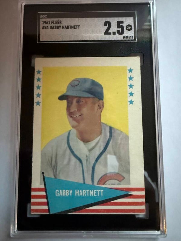1961 Fleer Baseball Greats #41 Gabby Hartnett SGC 2.5 – Hall of Fame Catching Legend