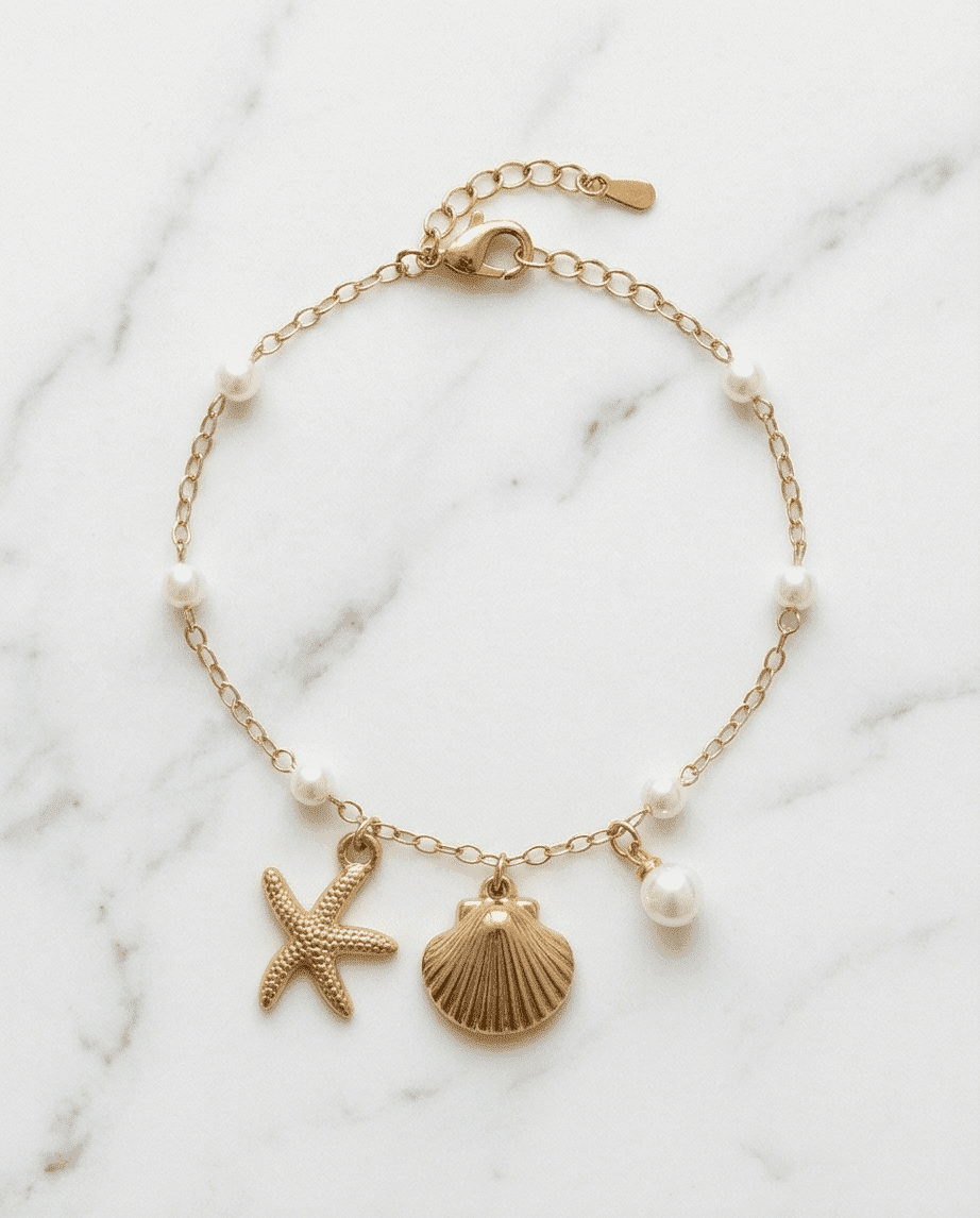 Pulsera Sea Pearl Charm – Elegancia marina en versión minimalista
