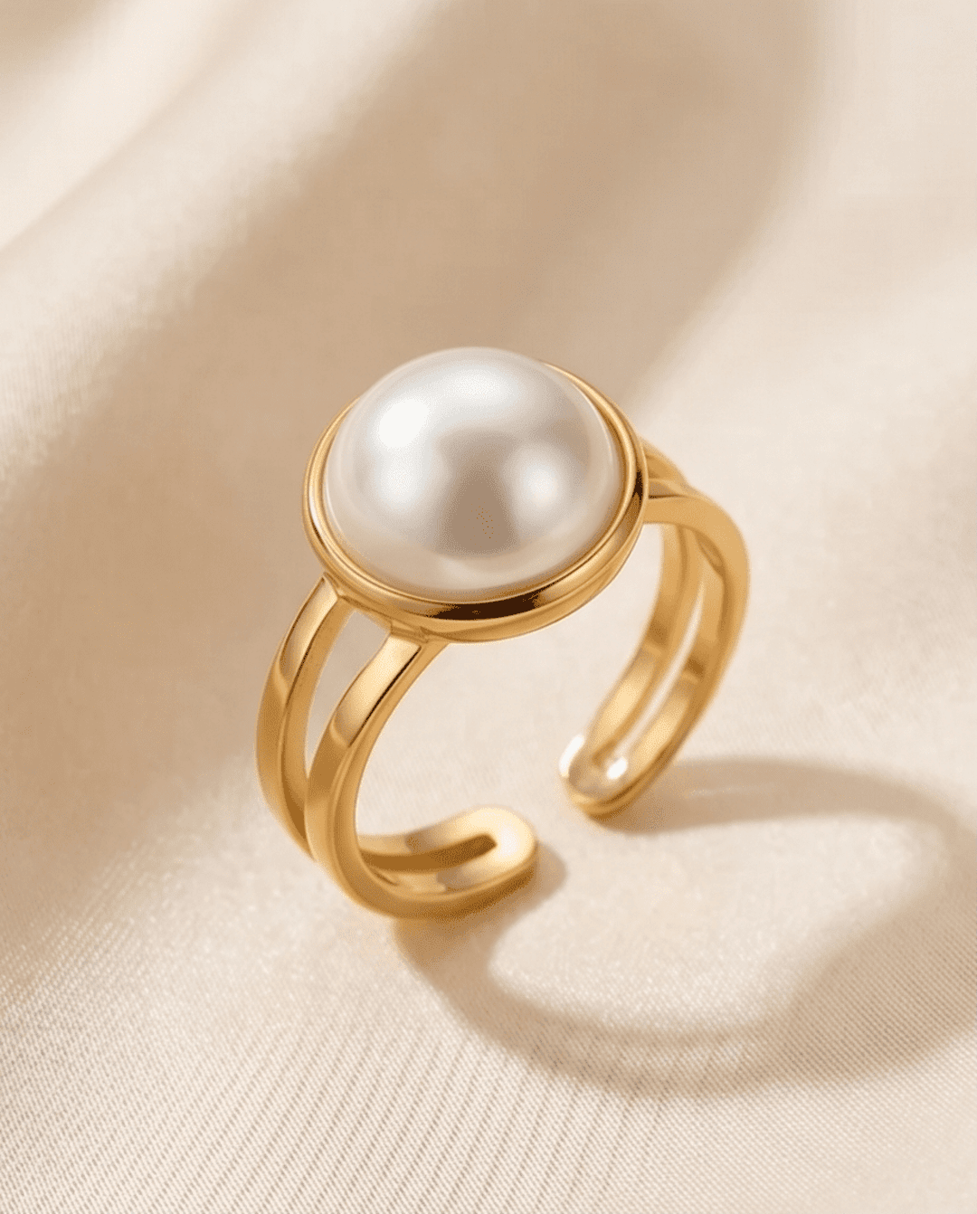 Anillo Pearl Aura – Elegancia atemporal con perla protagonista