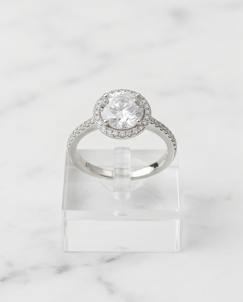Anillo Ajustable Halo Brilliance – Acero Quirúrgico 316L