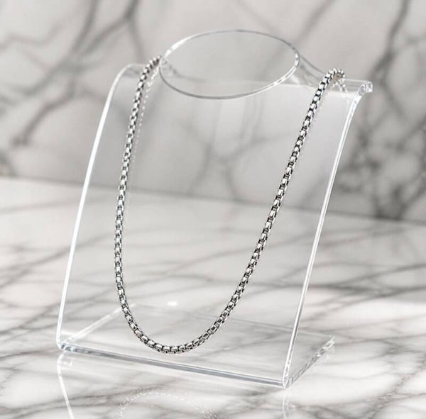 Cadena Veneciana Minimal – Acero Quirúrgico 316L Estilo Box Chain