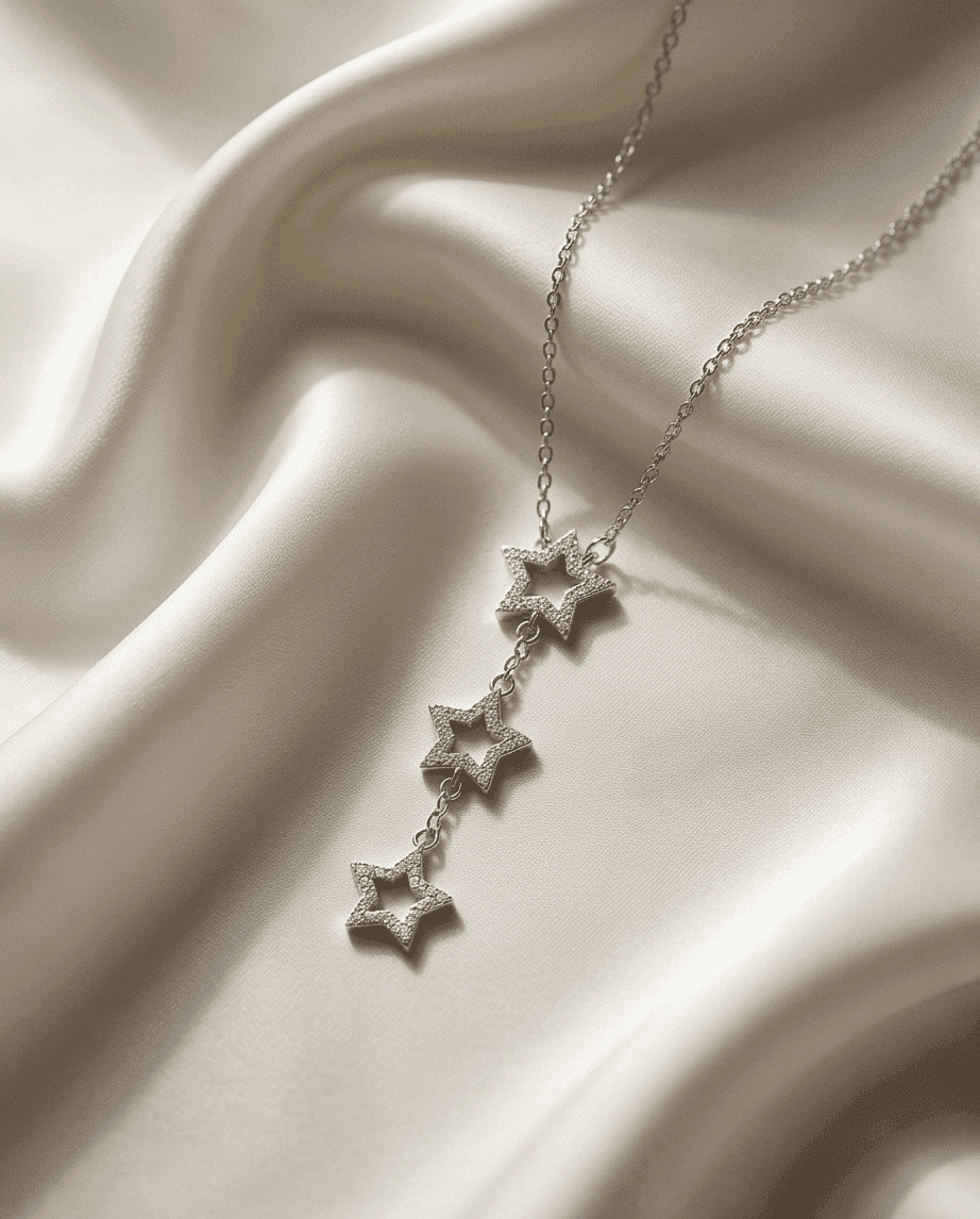 Stellar Shine – Collar de Estrellas en Acero Quirúrgico 316L