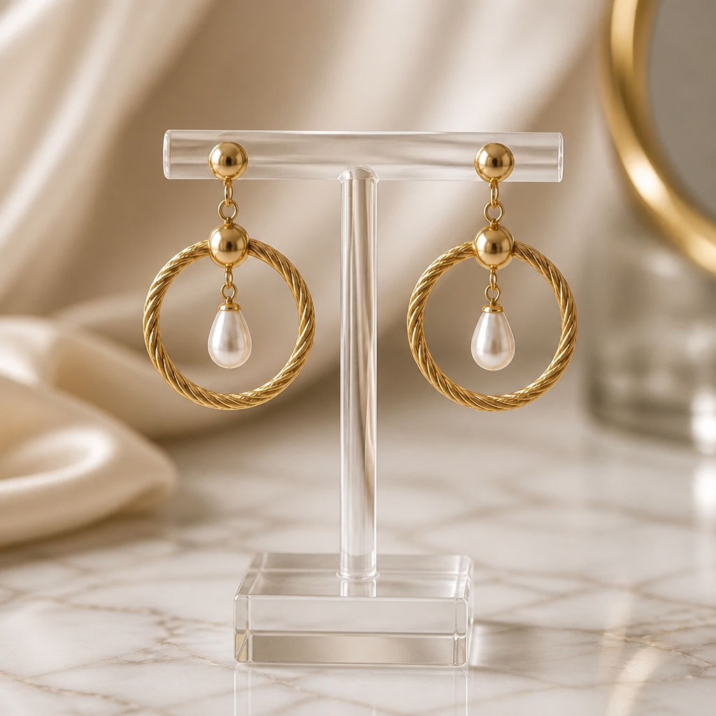 Pendientes Aura Dorada - Chapado oro 18klt