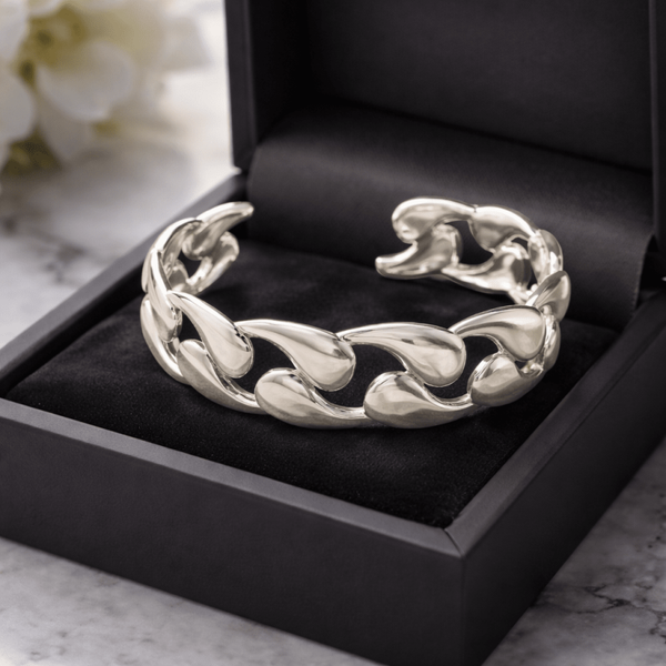 Pulsera Lazo de Plata Unisex– Fuerza y Estilo Atemporal