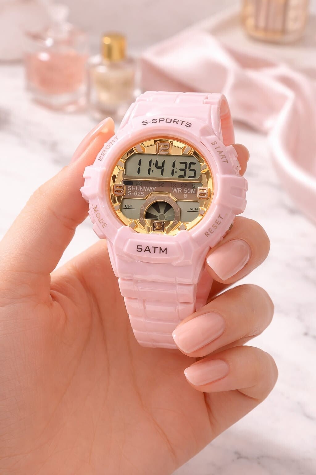 Reloj Digital Deportivo Mujer S-SPORTS Modelo S-625 – Color Rosa