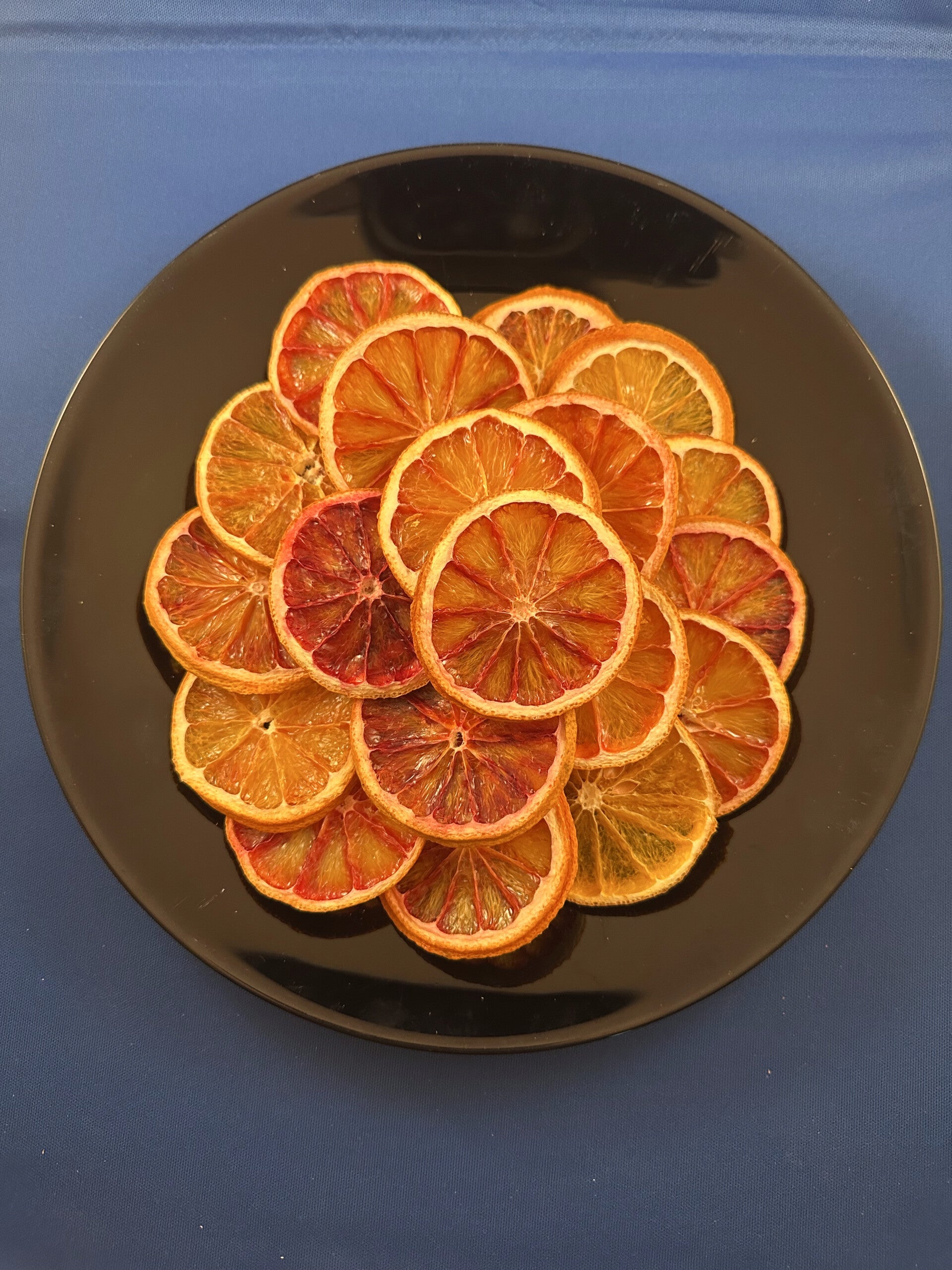 Bloedsinaasappel schijfjes gedroogd