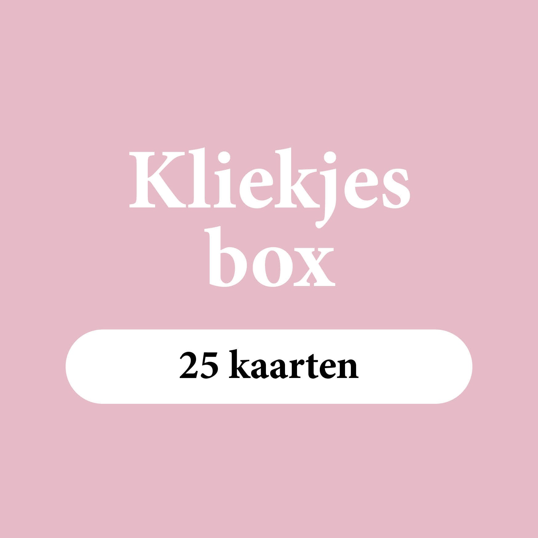 Kliekjesbox 25 kaarten