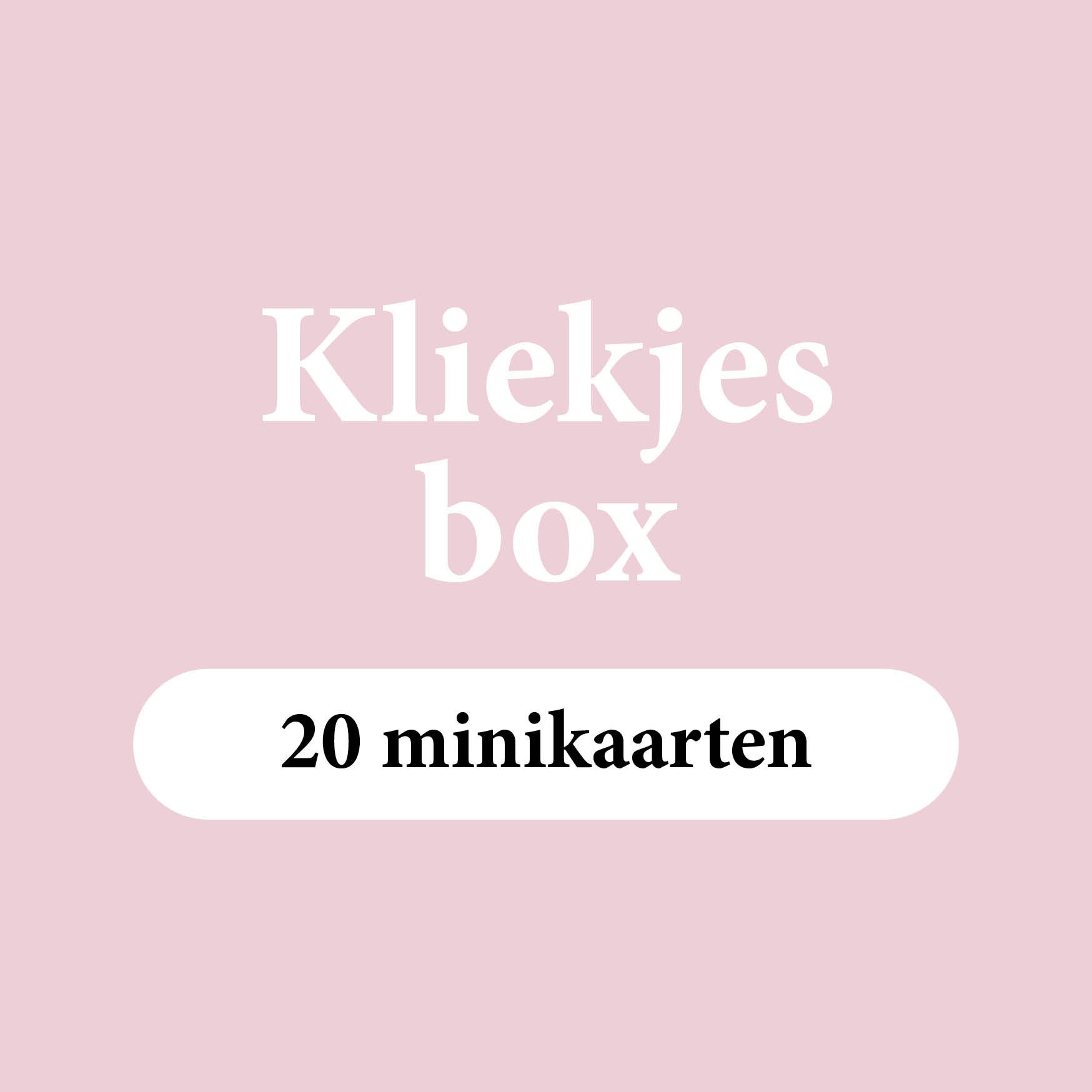 Kliekjesbox minikaarten