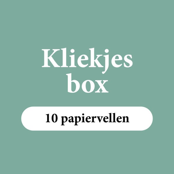 Kliekjesbox 10 knutselvellen 200 grams