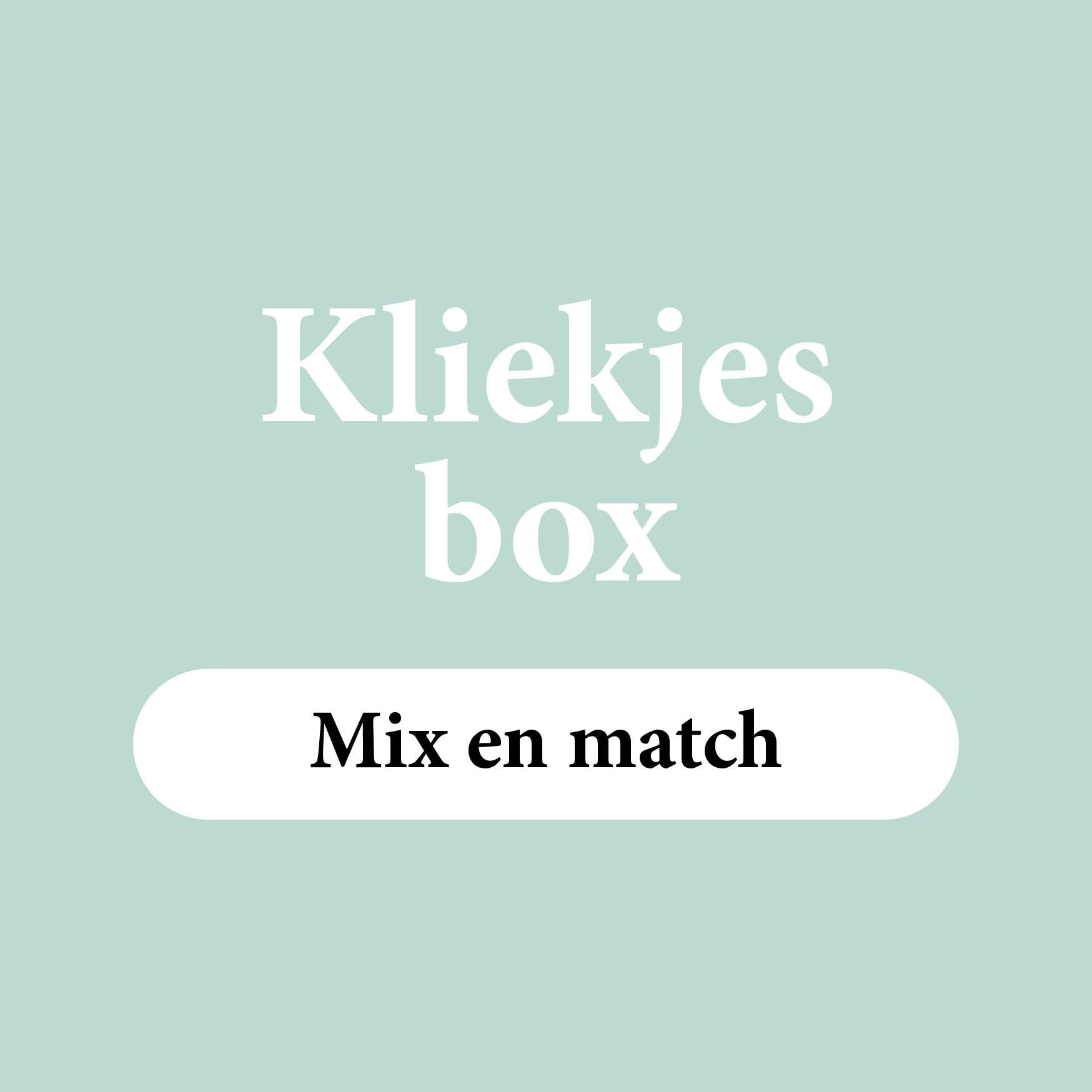Kliekjesbox mix en match