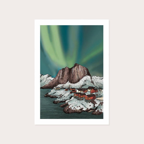 Kaart Lofoten noorderlicht