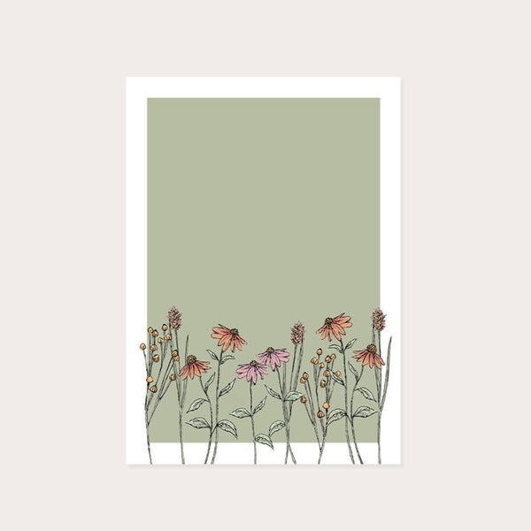 Kaart veldbloemen