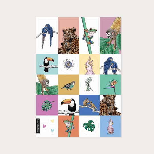 Stickervel Brazilië