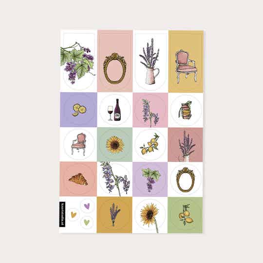 Stickervel Frankrijk