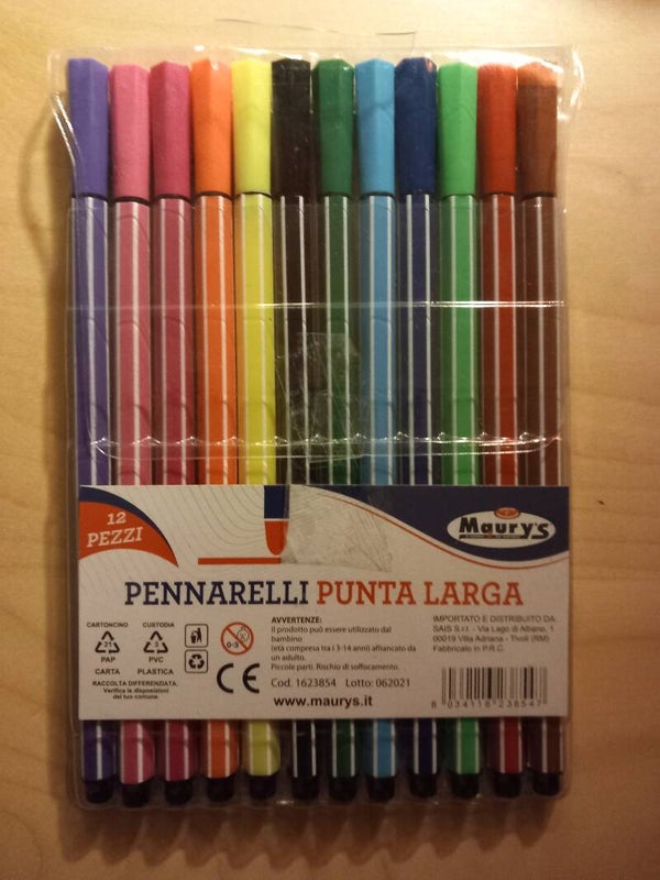 Pennarelli punta larga