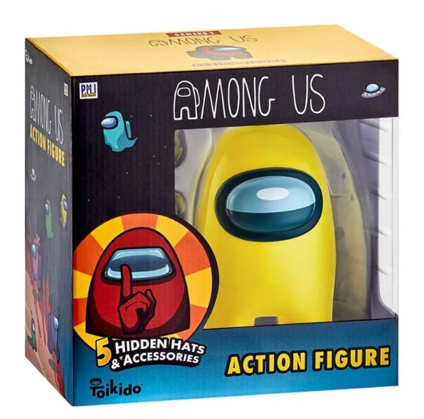 Toikido Among Us Pesonaggio Giallo + 5 accessori