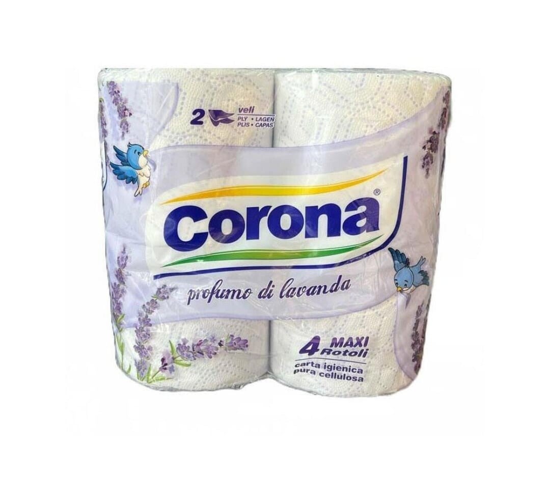 Corona Carta Igienica Profumo Lavanda 4 Rotoli