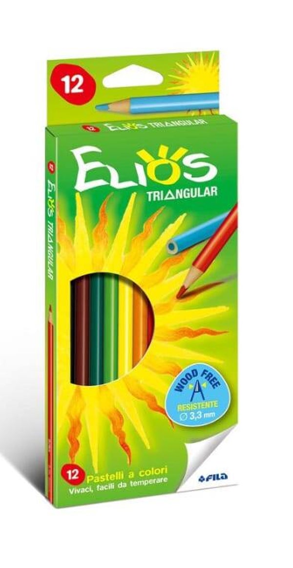 Fila Elios Matite Colori a Pastelli 12pz