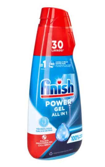 Finish Power Gel Lavastoviglie Salva Vetro 30 Lavaggi