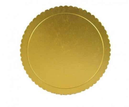 Happy color Vassoio Carta Oro Tondo D 32