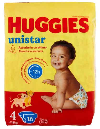 Huggies Unistar Pannolini 4  7-18kg