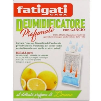 Fatigati Deumidificatore con Gancio per Armadi Scarpiere  Pensili 1pz Prof Limone