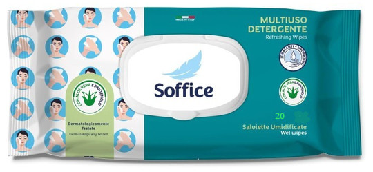 Soffice Salviette Umidificate Multiuso Detergente 20pz