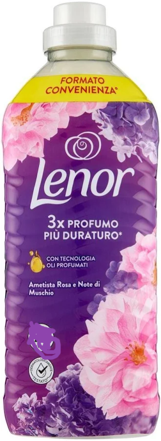 Lenor Ammorbidente Perfume Therapy Ametista Rosa e Note di Muschio 25 Lavaggi
