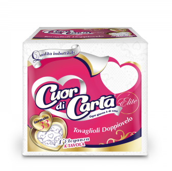 Cuor di Carta Tovaglioli Doppio Velo 33 x 33