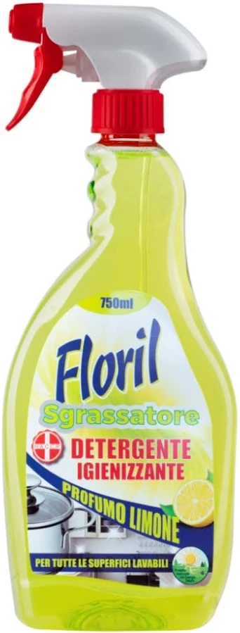Floril Sgrassatore Detergente Igienizzante 750ml Profumo Limone