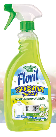 Floril Sgrassatore Universale 750 ml Con Sapone Ecologico Smacchia E Rimuove Lo Sporco