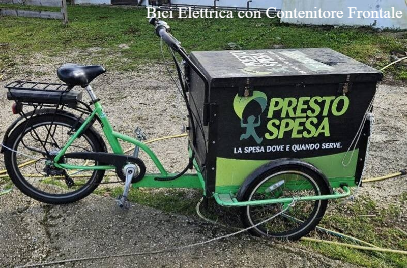 Bici Elettrica Porta Prodotti Spesa