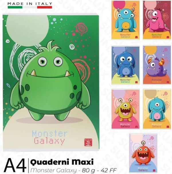 Pigna Quaderno Maxi 80gr A4 Righe 0A