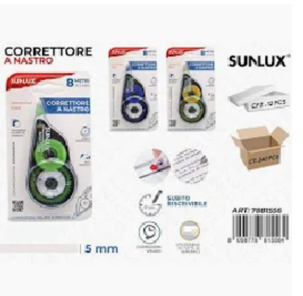 Sunlux Correttore Liquido A Nastro 5 Metri