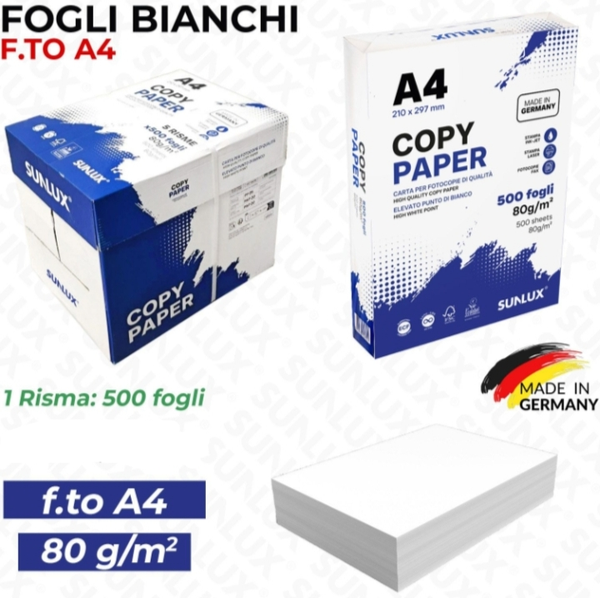 Sunlux Risma di Carta 80 g/m2 500xA4