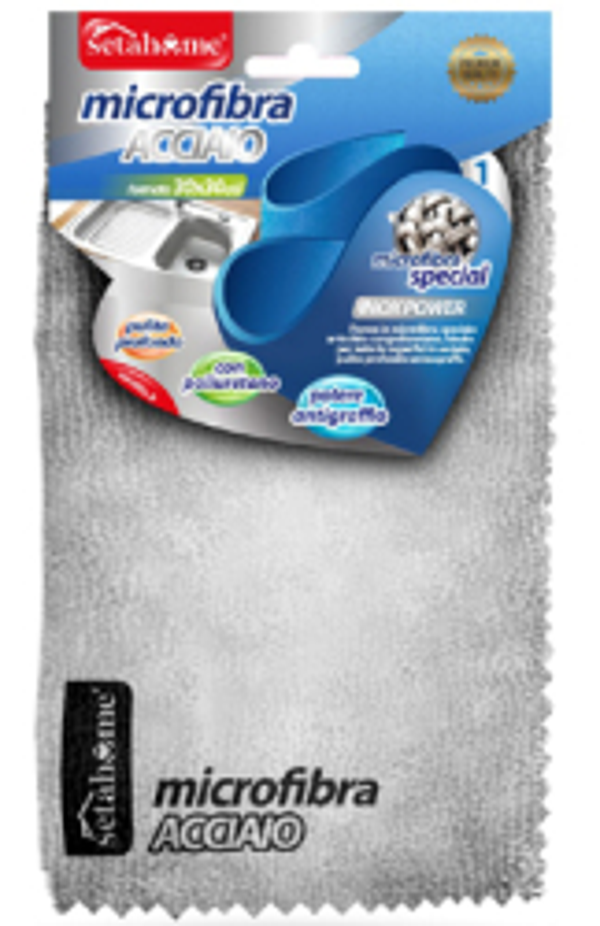 Setahome Microfibra Acciaio 30 x 30 cm