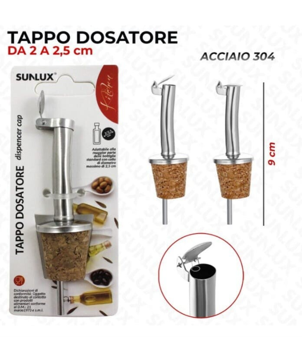 Sunlux Tappo Dosatore Sughero
