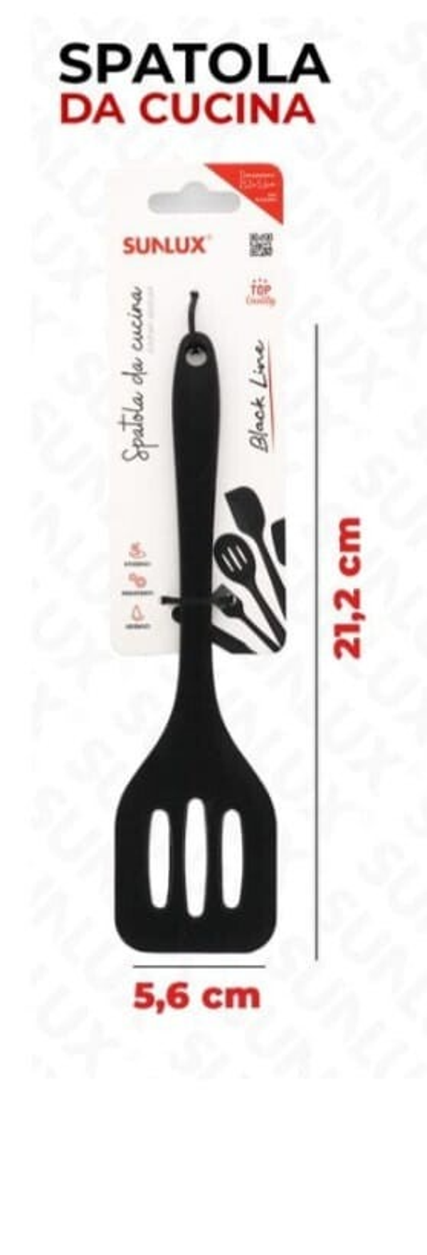 Sunlux Spatola Da Cucina In Silicone Paletta 21,2 x 5,6 cm